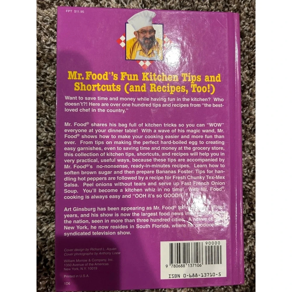 Mr Food's Fun Kitchen Tips‎ Shortcuts Recipes Cookbook First Edition 1995